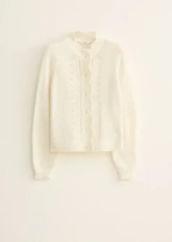 Ajour gebreid vest