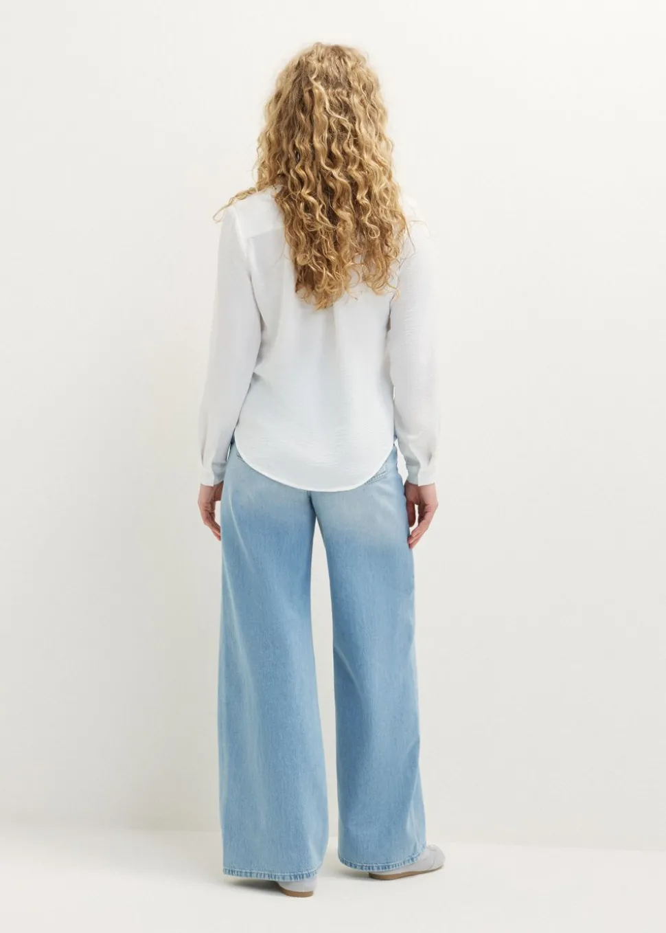 Basic blouse met lange mouwen