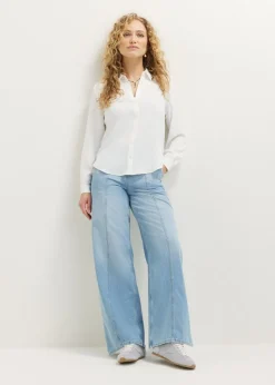 Basic blouse met lange mouwen
