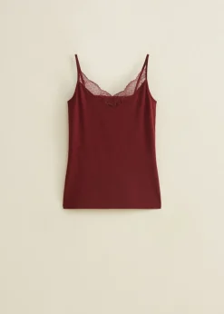 Basic singlet met kant