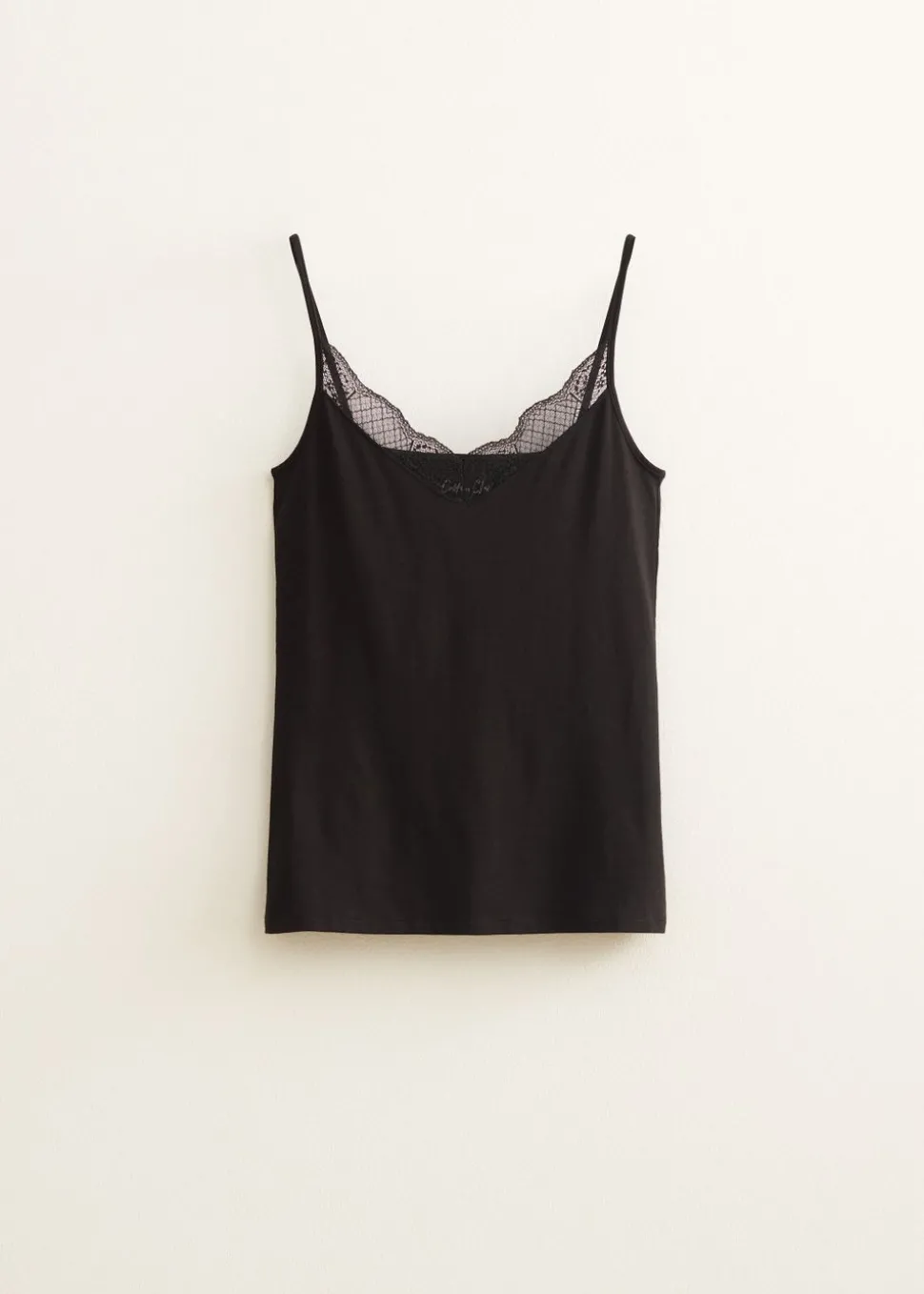 Basic singlet met kant