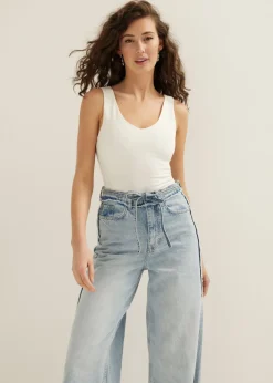 Basic singlet met v-hals