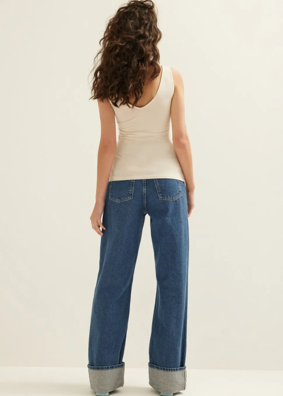 Basic singlet met v-hals