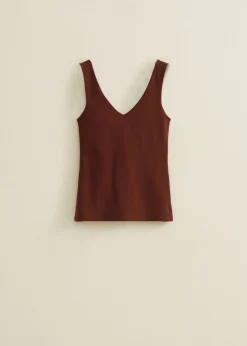 Basic singlet met v-hals