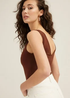 Basic singlet met v-hals