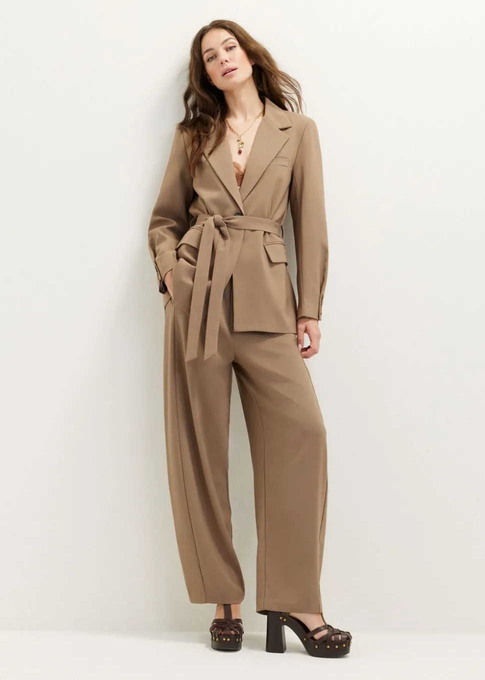Blazer met ceintuur