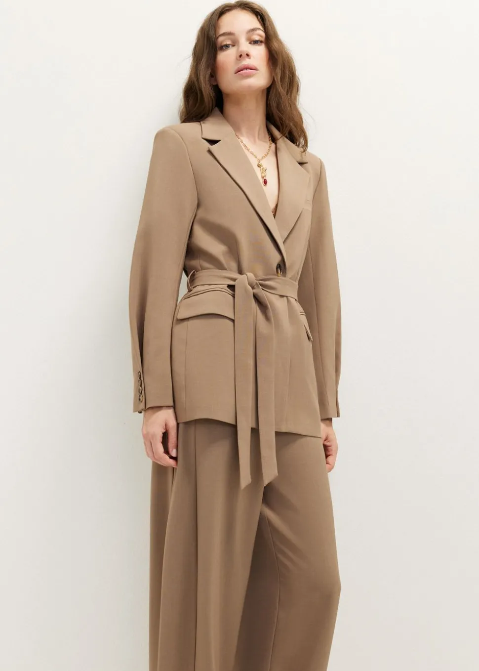 Blazer met ceintuur