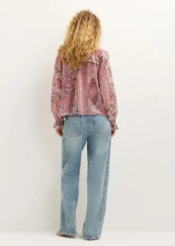 Blouse met bloemenprint