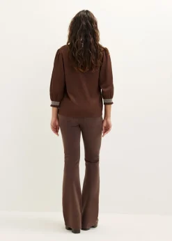 Blouse met geborduurde structuur