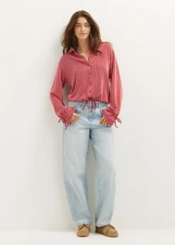 Blouse met gestreepte structuur