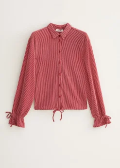 Blouse met gestreepte structuur