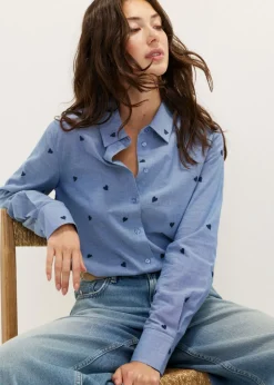 Blouse met hartjes