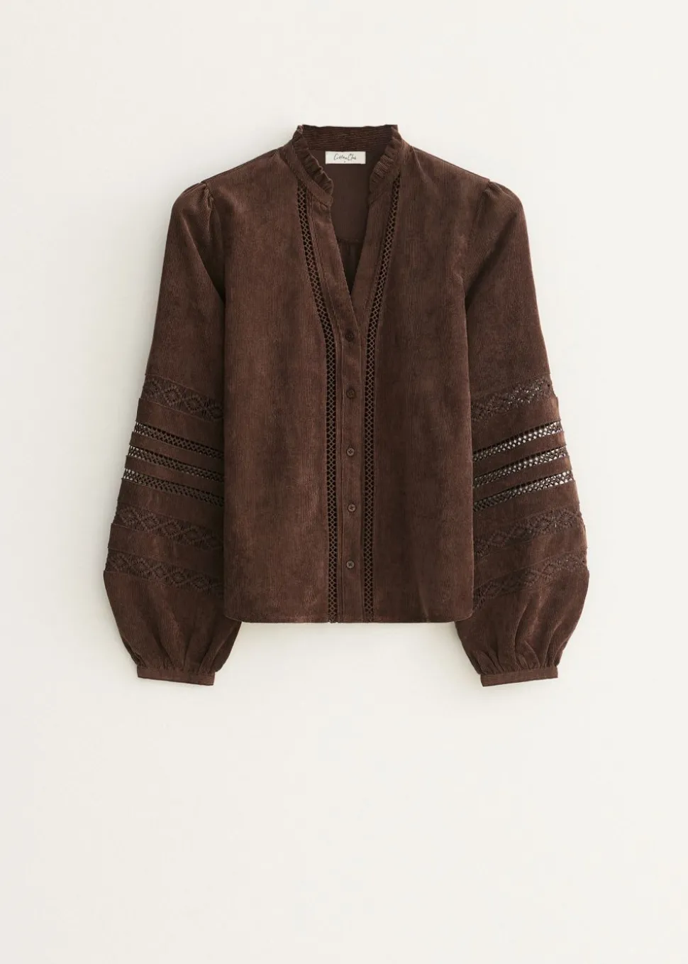 Blouse met kanten details
