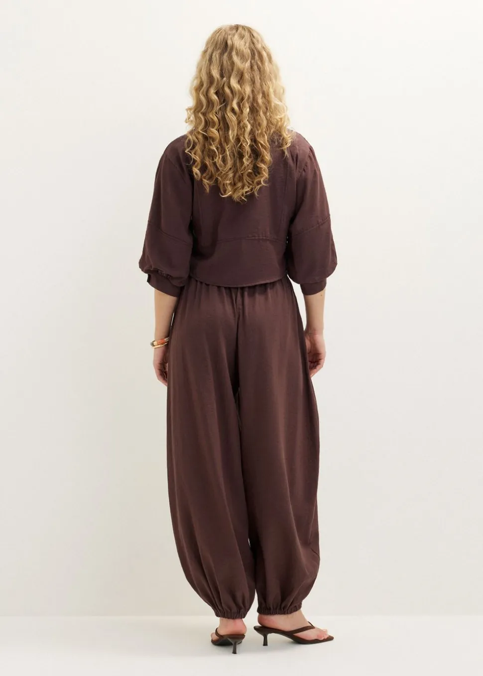 Blouse met pofmouw