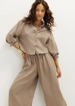 Blouse met pofmouw