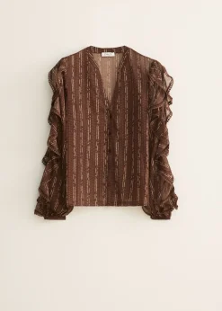 Blouse met ruches