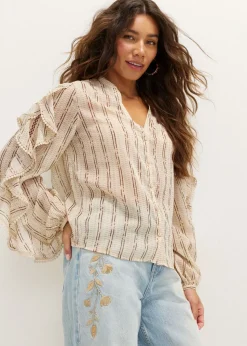 Blouse met ruches
