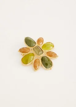 Broche met steentjes