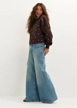 Celeste jeans met riem