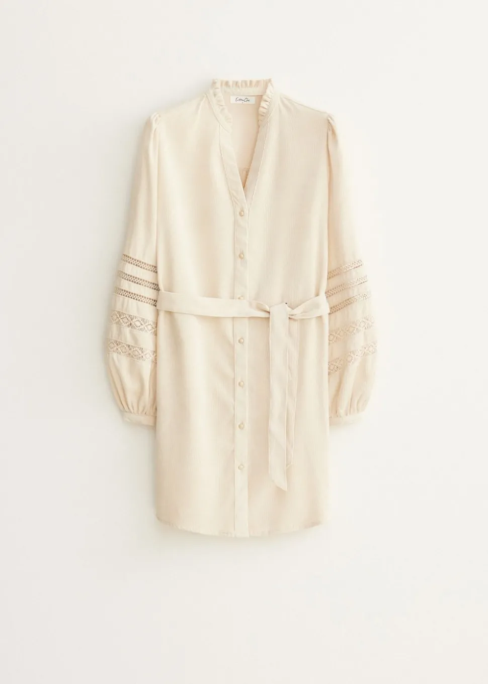 Corduroy mini jurk