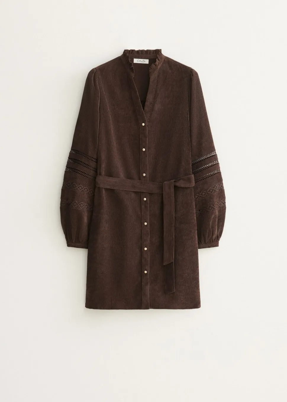 Corduroy mini jurk