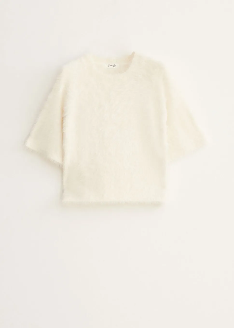 Fluffy trui met raglan mouw
