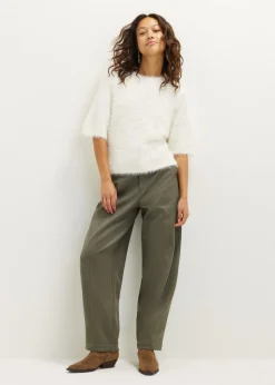 Fluffy trui met raglan mouw