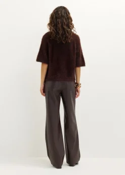 Fluffy trui met raglan mouw
