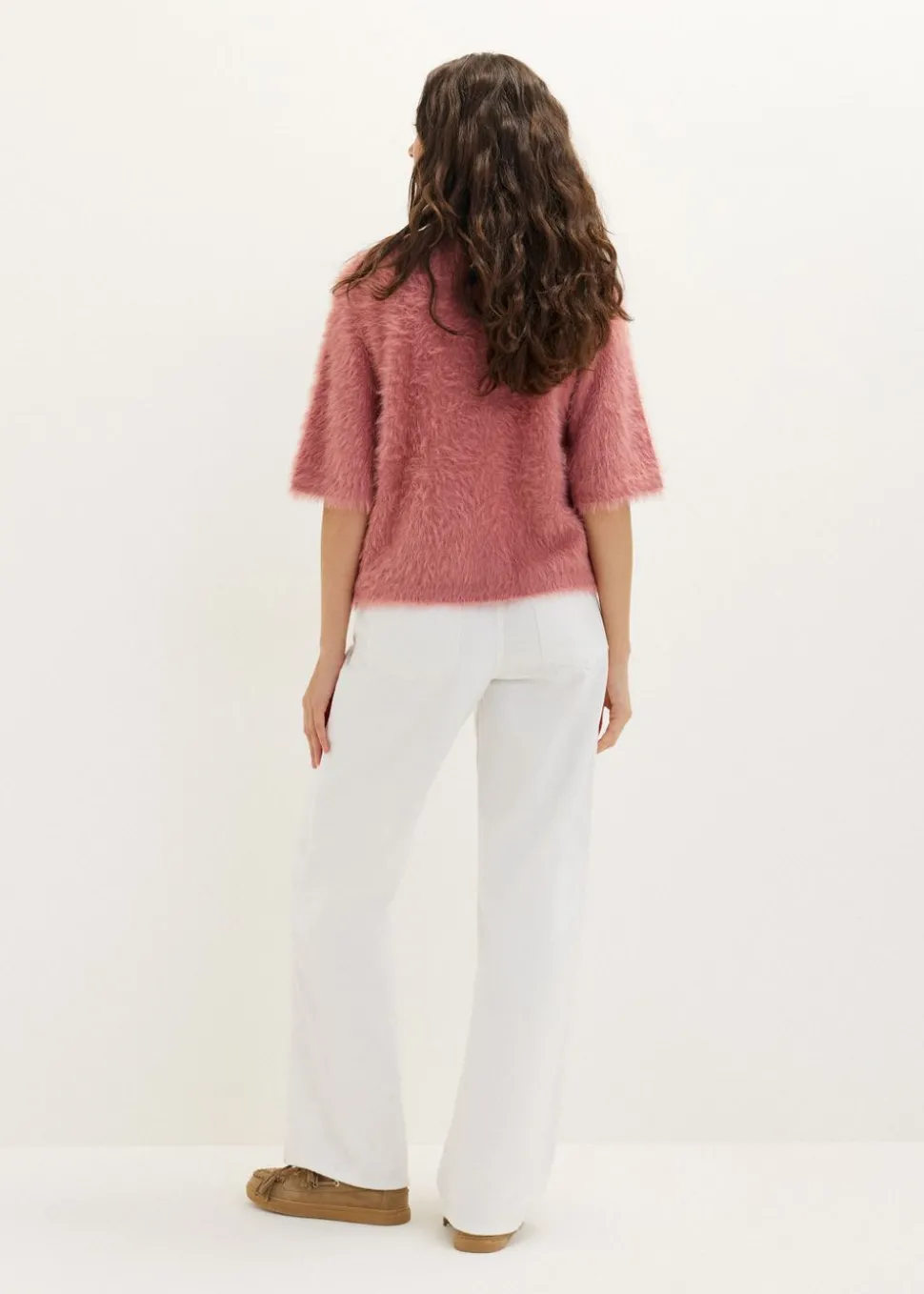 Fluffy trui met raglan mouw