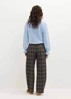 Gebreide trui met ruffles