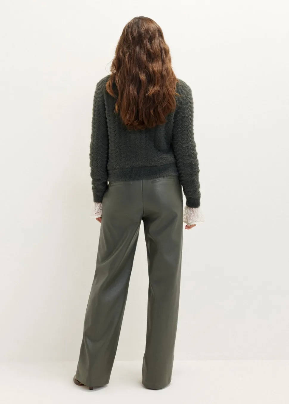 Gebreid vest fluffy structuur