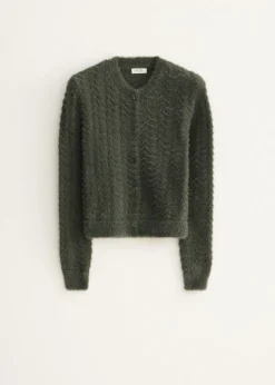 Gebreid vest fluffy structuur