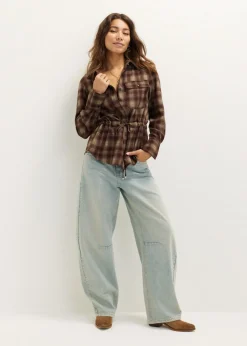 Geruite blouse