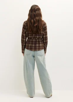 Geruite blouse