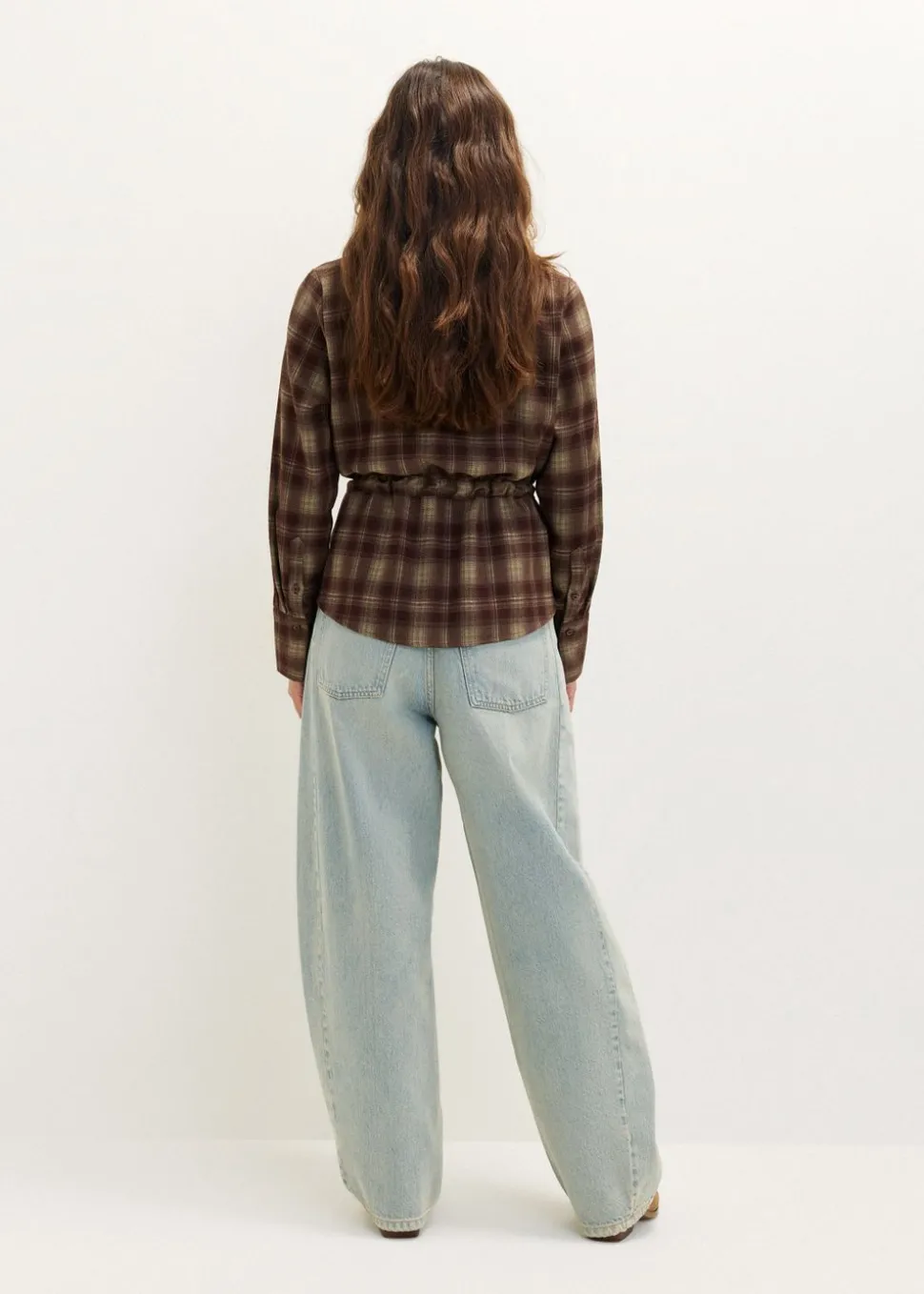 Geruite blouse