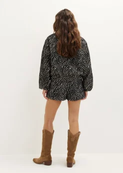 Jacquard bomber blazer
