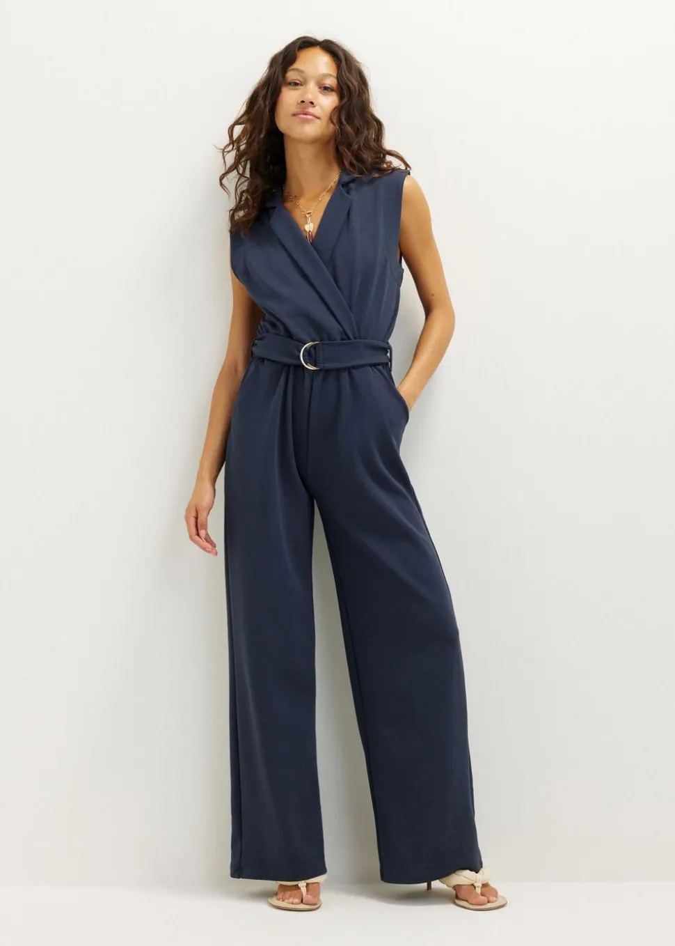 Jumpsuit met ceintuur