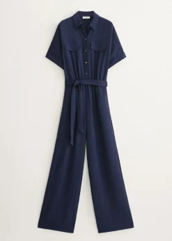 Jumpsuit met structuur