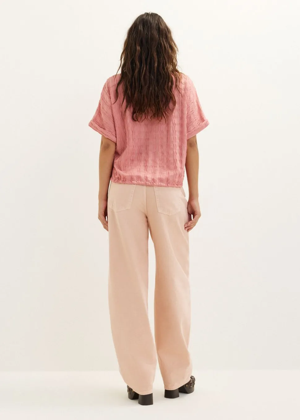 Korte blouse met koord