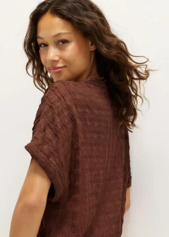 Korte blouse met koord