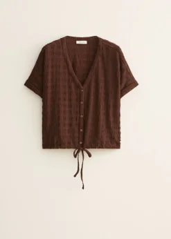 Korte blouse met koord