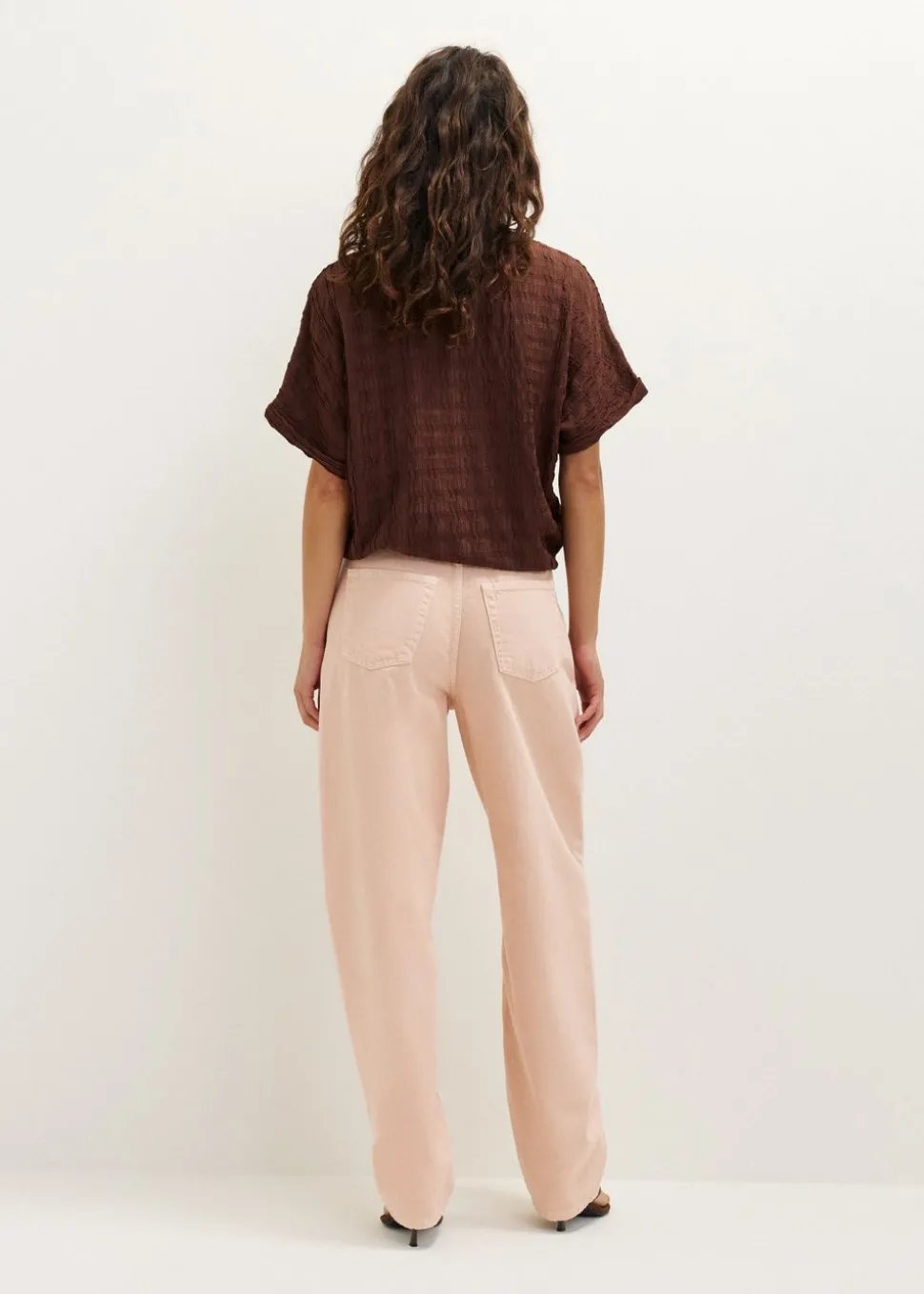 Korte blouse met koord