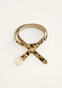 Leopard print riem