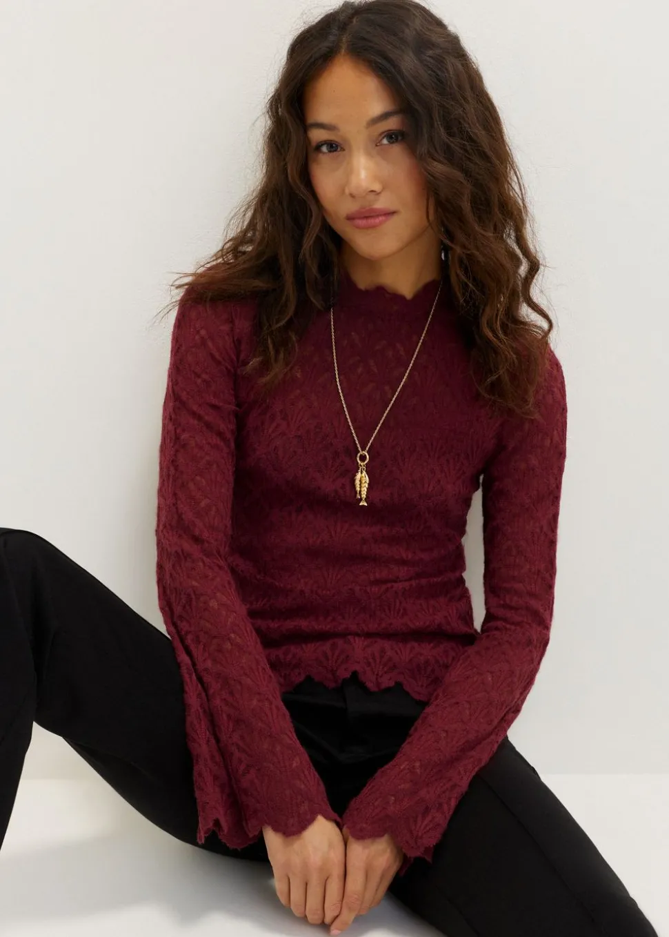 Longsleeve met kant