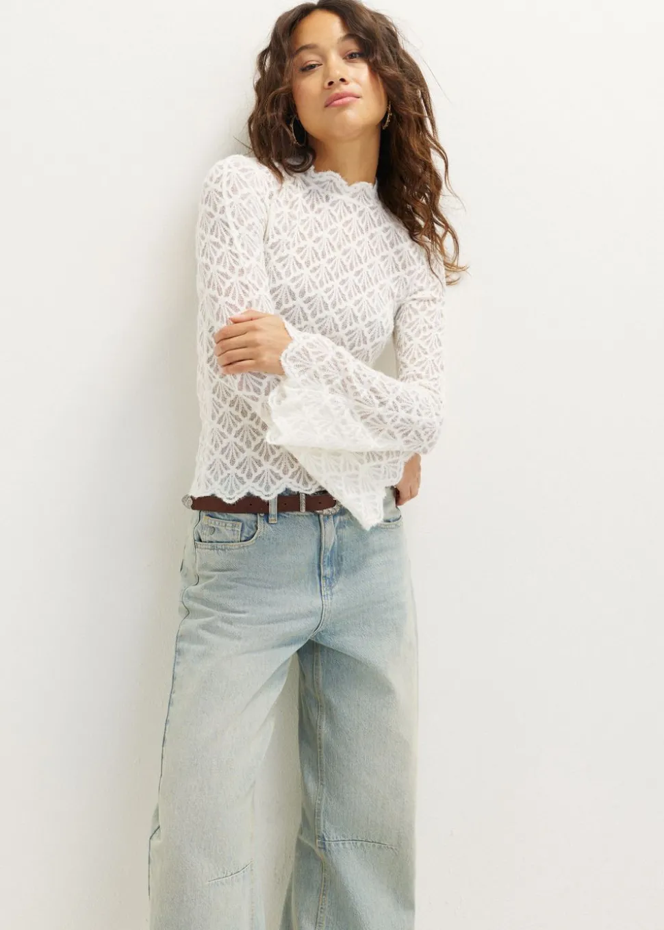 Longsleeve met kant