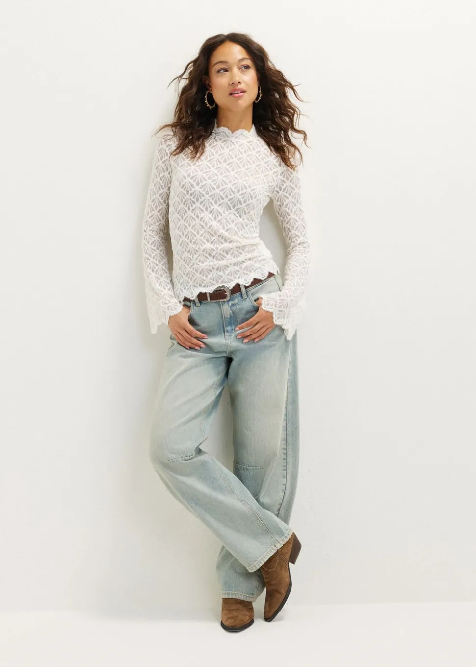 Longsleeve met kant