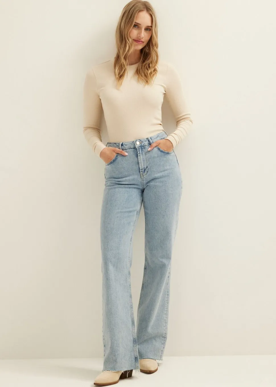 Longsleeve met rib