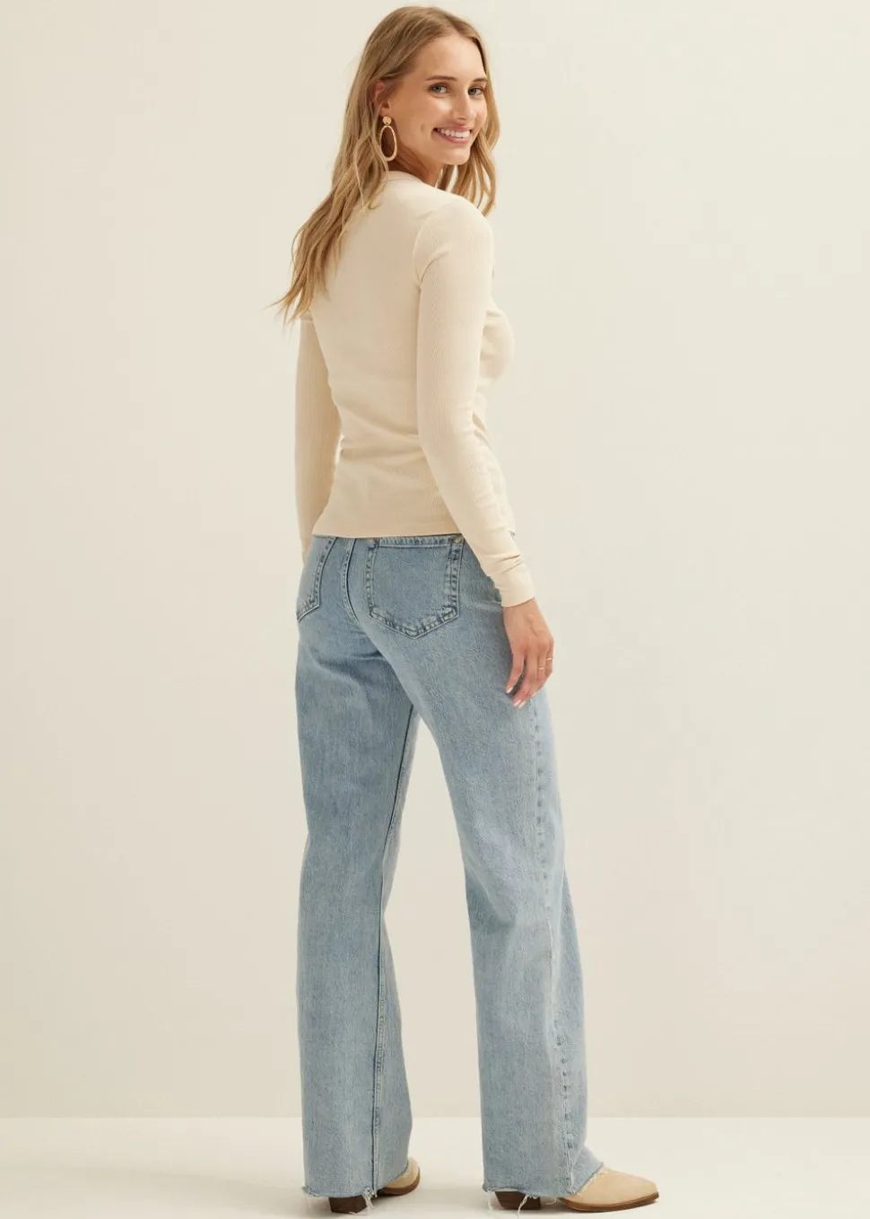 Longsleeve met rib