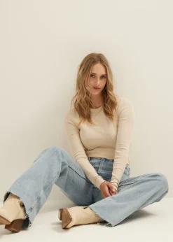 Longsleeve met rib