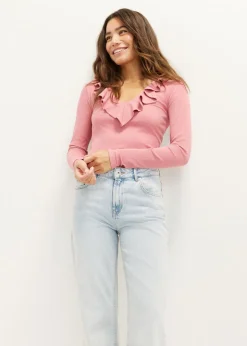 Longsleeve met ruches